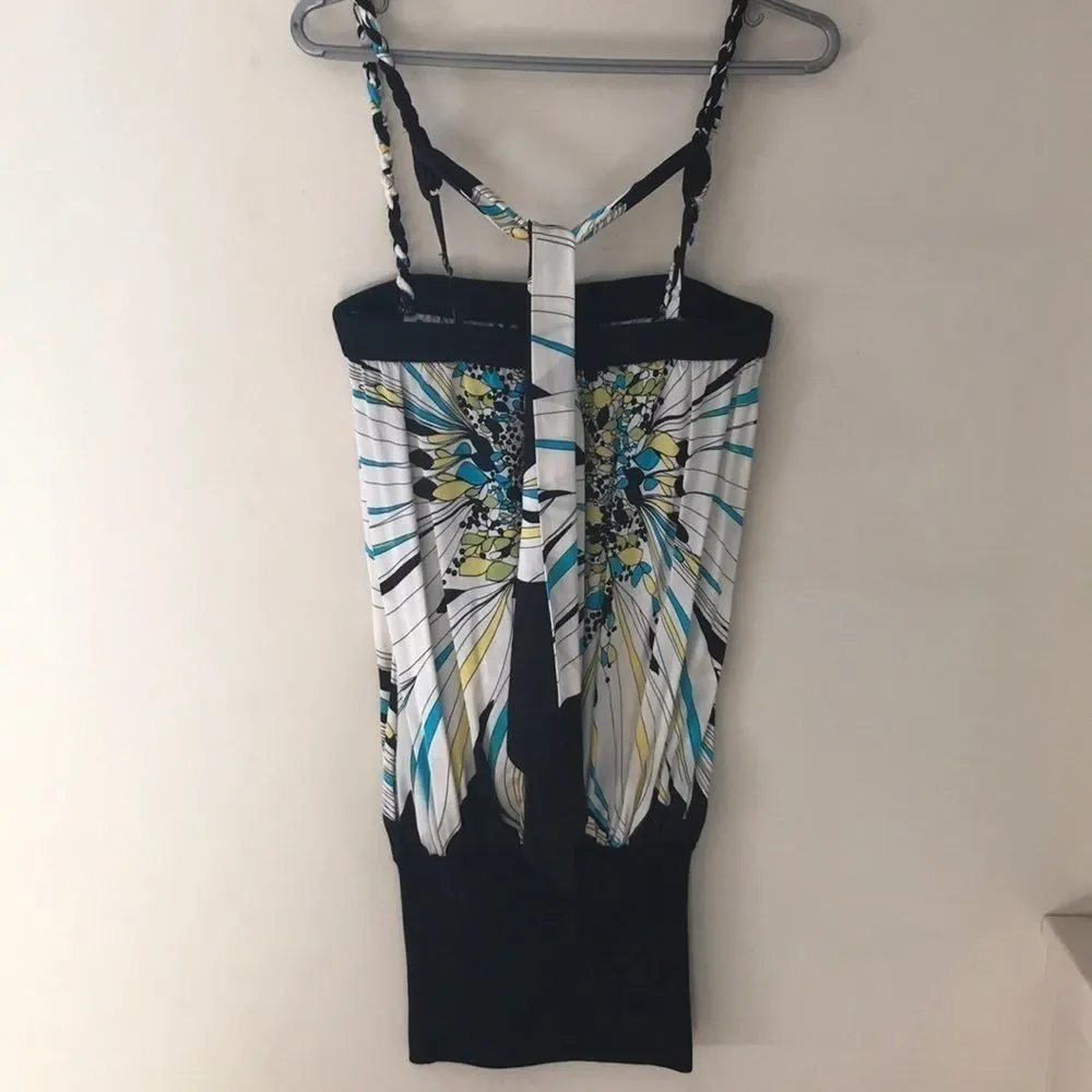 BEBE Silk/Spandex Printed Party Dress - Picture 9 of 11